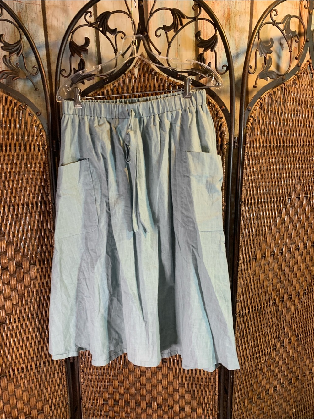 NWT SweatyRocks 100% Cotton Thin Green Skirt Size M